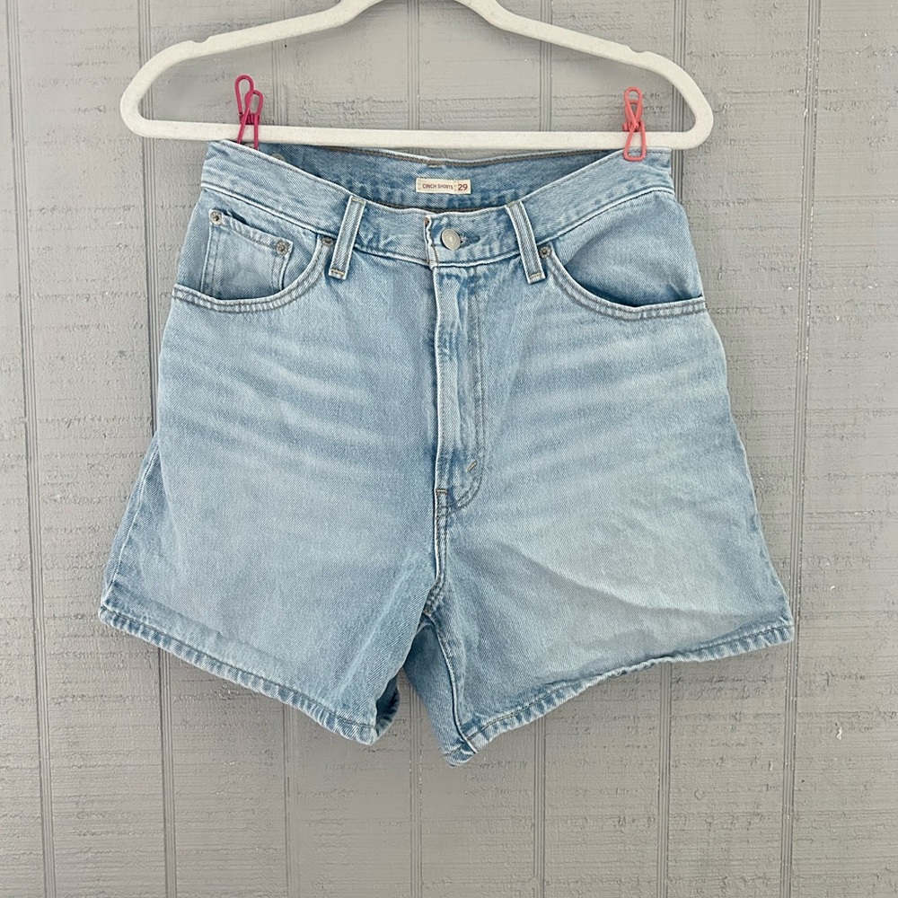 Cinch Light Blue Jean Shorts for Women